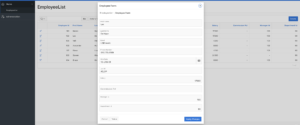 Oracle Apex - Normal Report with Modal form dialog.
