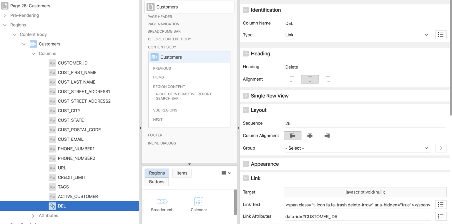 Create Delete Row Button for Interactive Report in Oracle Apex • Vinish.Dev