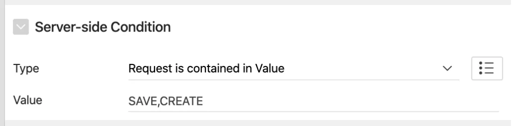 Oracle Apex - server-side conditions.