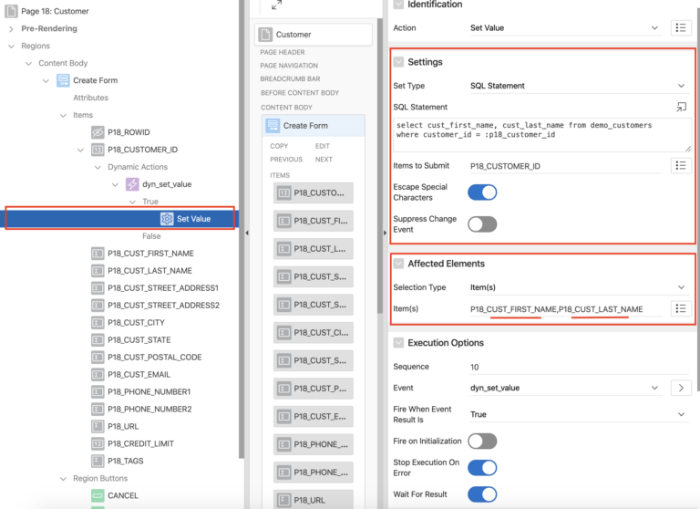 Oracle Apex: Set Value Dynamic Action Examples • Vinish.Dev