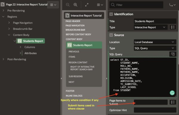 Oracle Apex Interactive Report Tutorial • Vinish.Dev