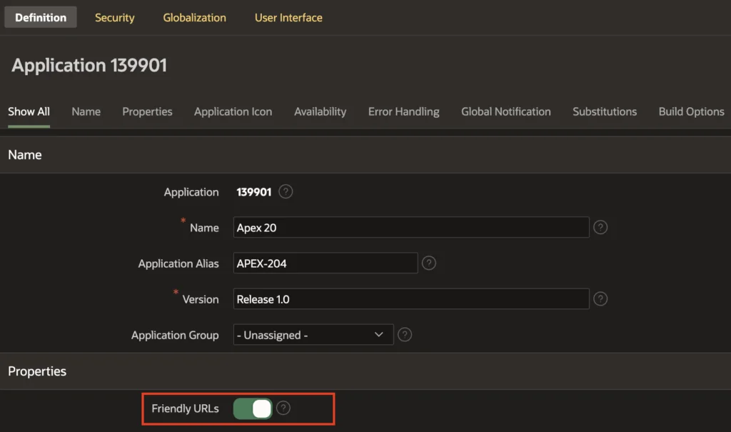 Oracle Apex Friendly URLs feature.