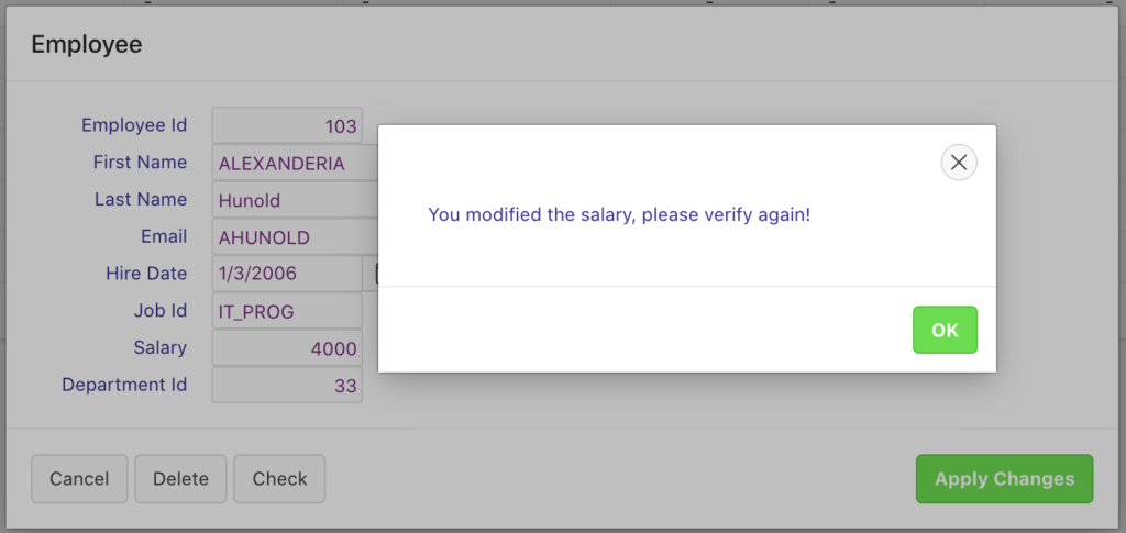Determining if item value changed in Oracle Apex.
