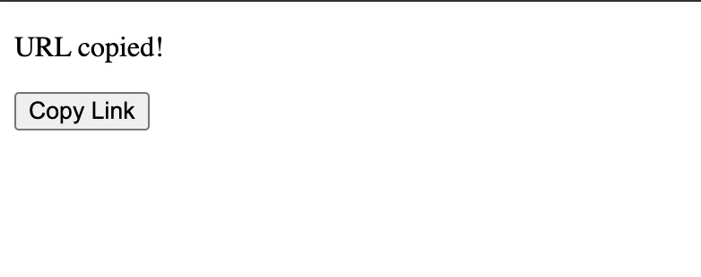 Copy current URL example