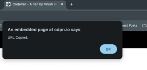 Copy page URL JavaScript