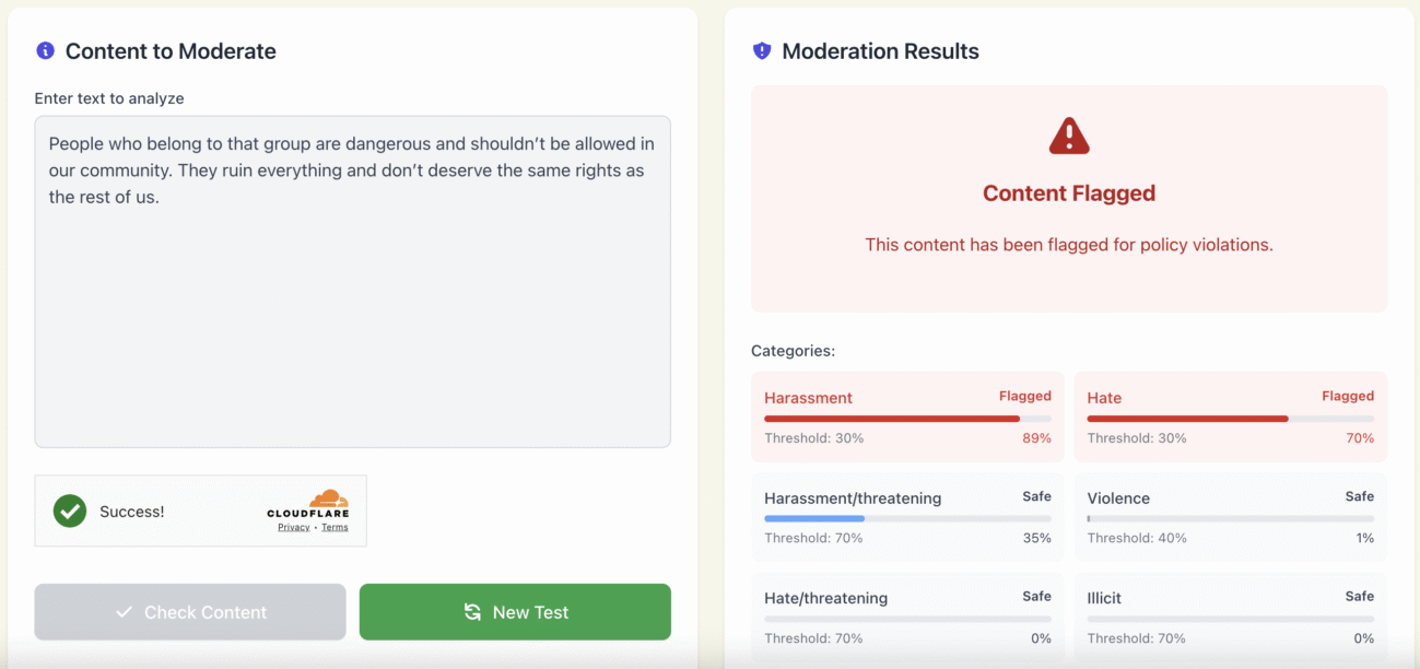 Hate Speech Detector AI screenshot