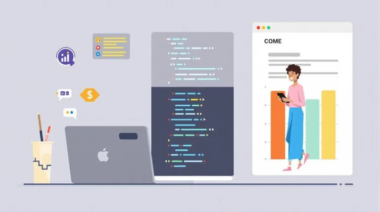 Illustrating Low code application development.