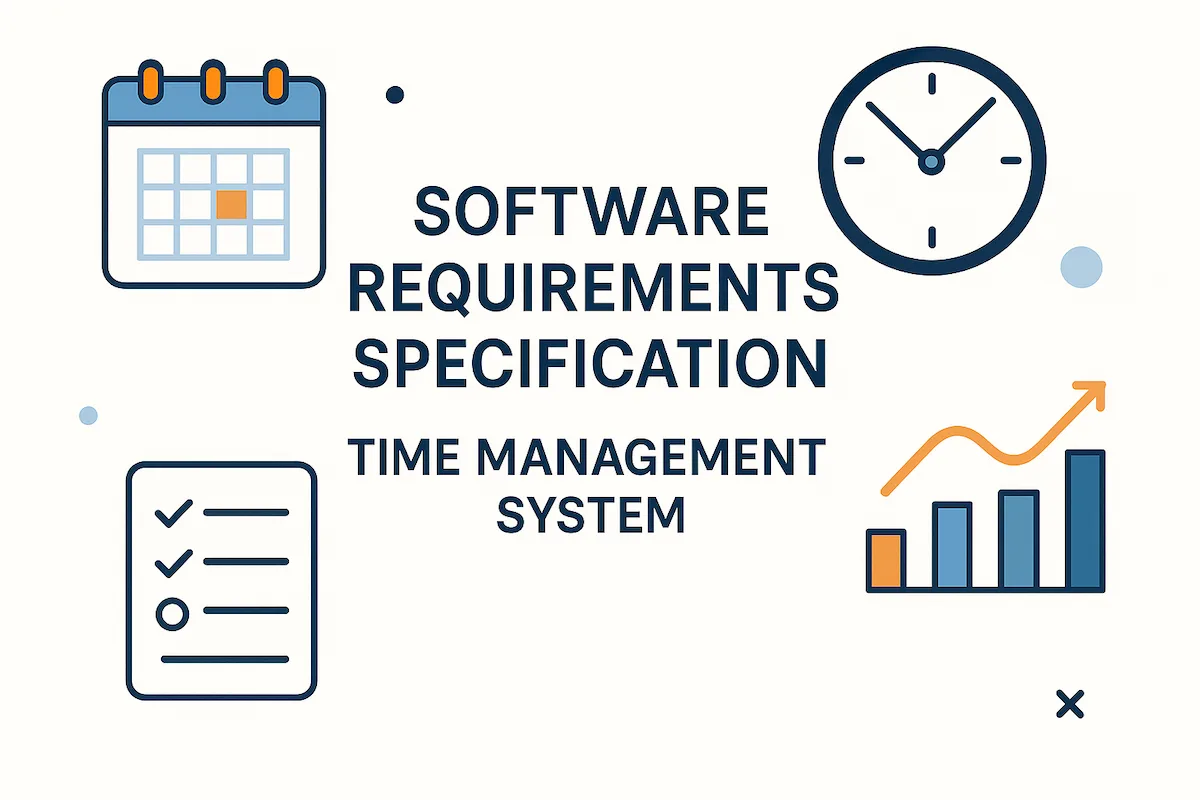 Software Requirements Specification document template for time management systems