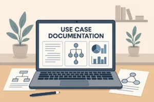 Use case documentation template with labeled components