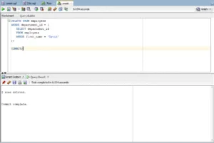 DELETE Statement in Oracle Database 23ai