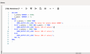 Oracle 23ai PL/SQL IF Statement Tutorial with Examples