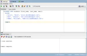 Insert Data into a Table in Oracle 23ai.