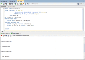 MERGE Statement in Oracle Database 23ai