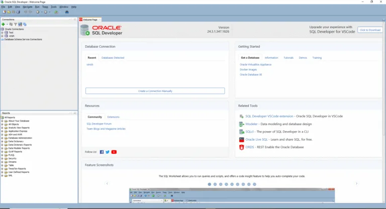 Installing Oracle SQL Developer on Windows.