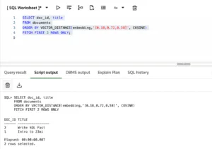 ORDER BY in Oracle Database 23ai