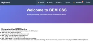 BEM CSS Example.