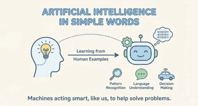 Infographic on What is AI in Simple Words
