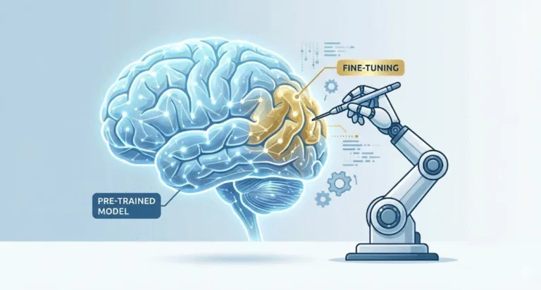 Infographic on Fine-Tuning in AI.