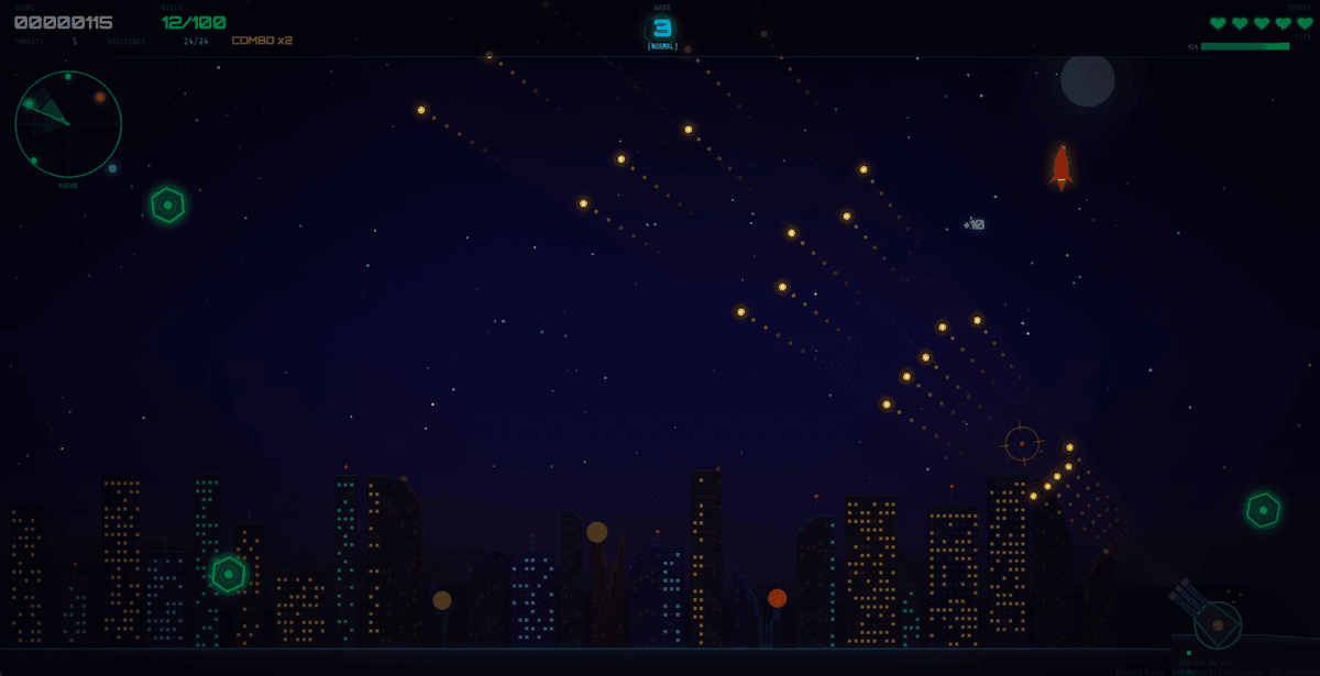 Missile and Drone Interceptor game online.
