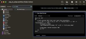 Automator configuration.