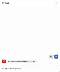 AI Assistant chat in Oracle APEX.