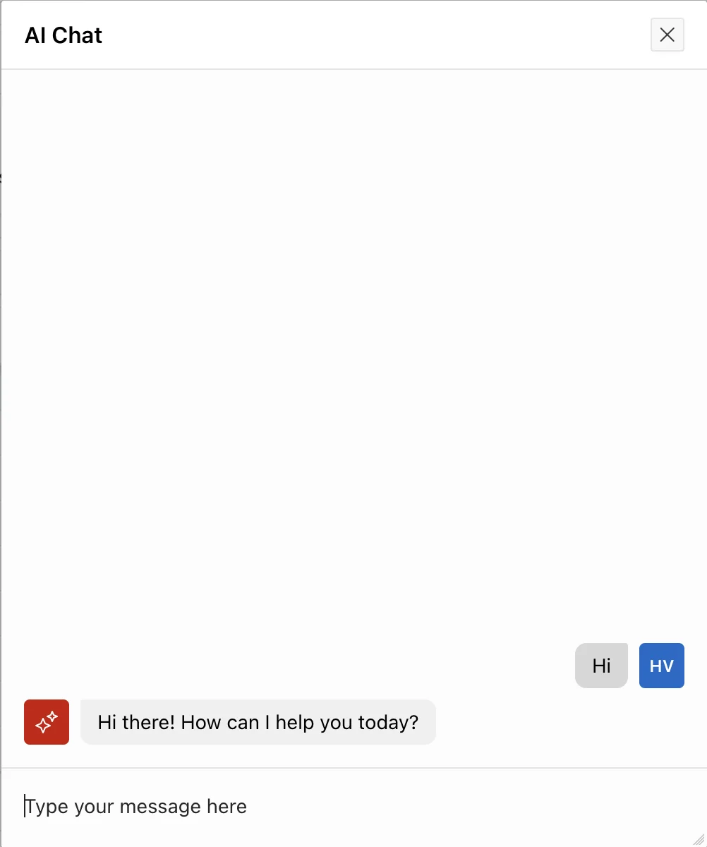 AI Assistant chat in Oracle APEX.