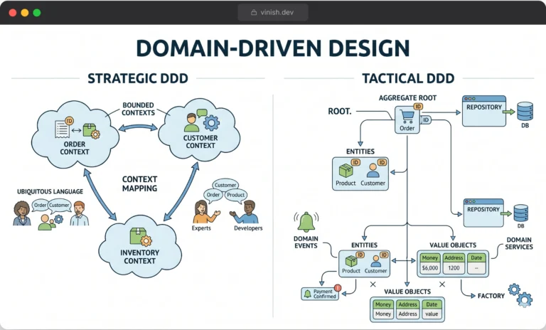 Domain-driven design (DDD) illustration.