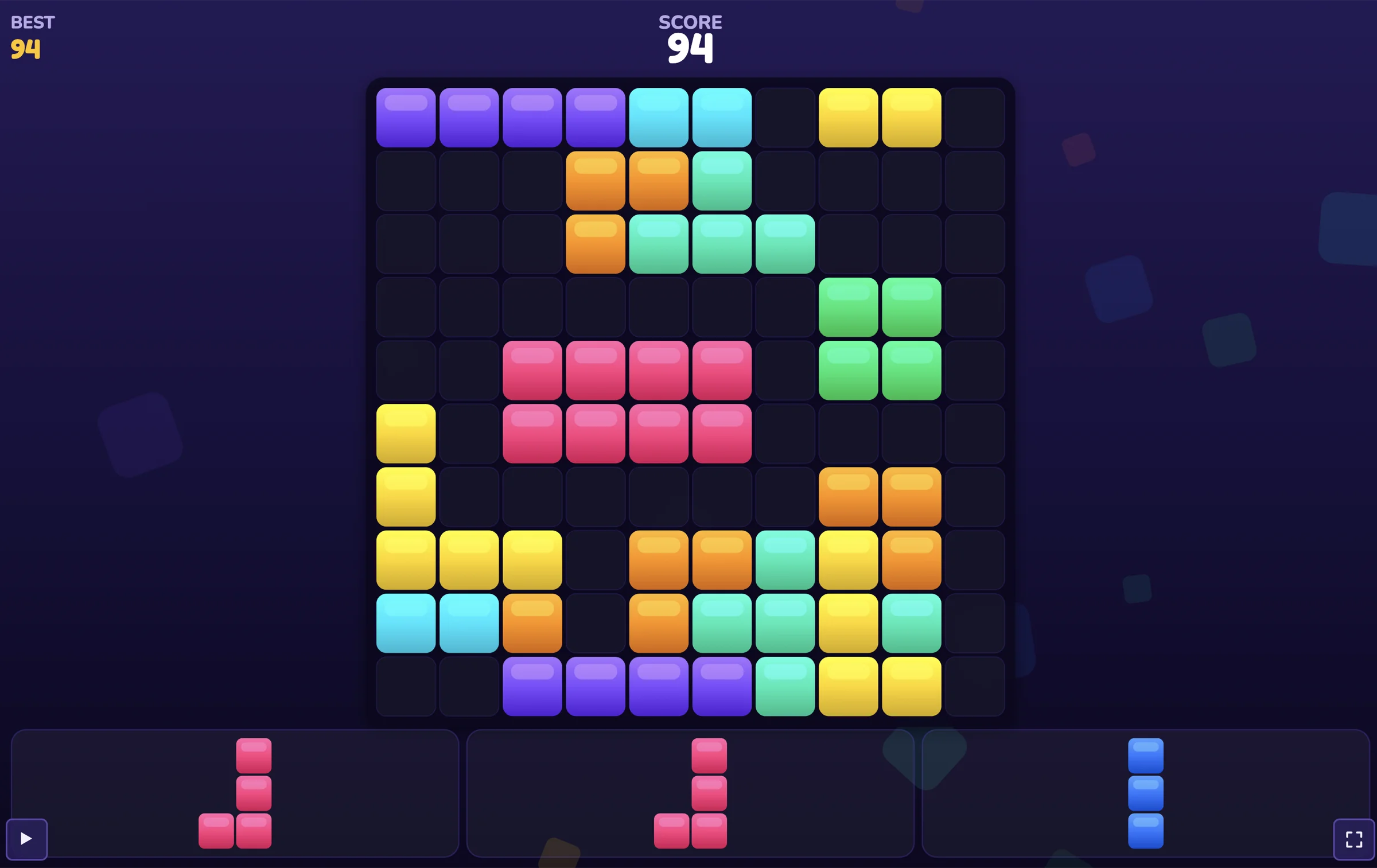 Dropping Blocks Game Online