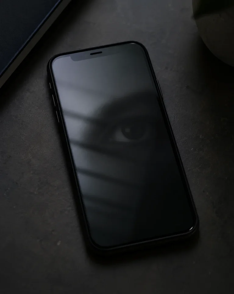 Checking a phone for a hidden spy app or stalkerware