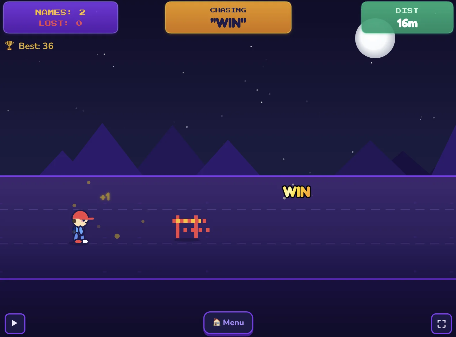 Name Chaser Game Online