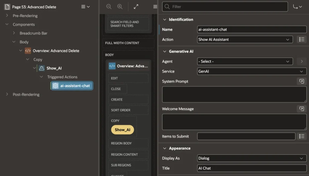 AI Assistant properties