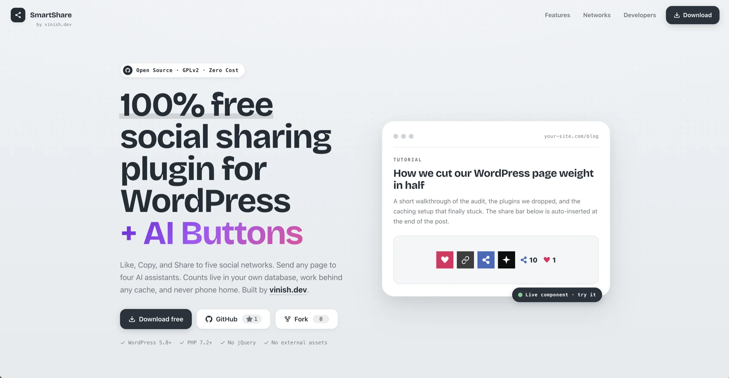 SmartShare WordPress Plugin.