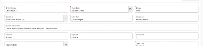 A customer summary loaded by Ajax on an Oracle APEX form