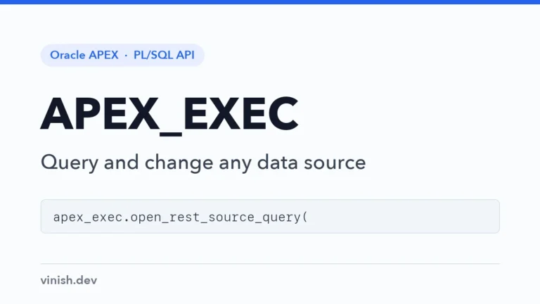How to Query Local and REST Data Sources from PL/SQL Using APEX_EXEC