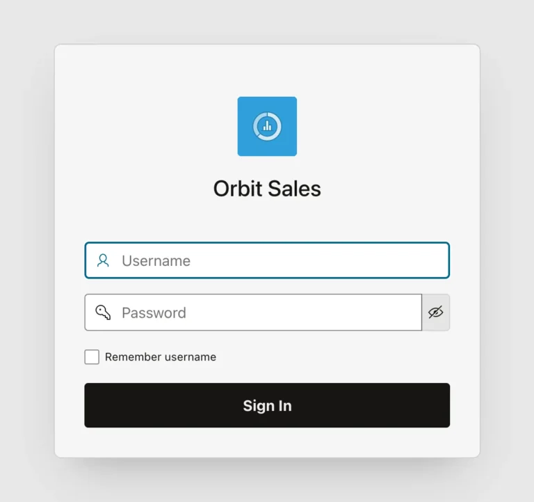 The generated login page of an Oracle APEX application