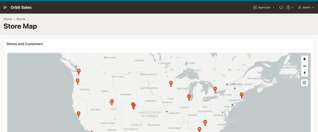 A map page running under a Content Security Policy in Oracle APEX