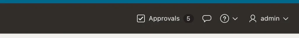 An Oracle APEX navigation bar showing a badge with a count