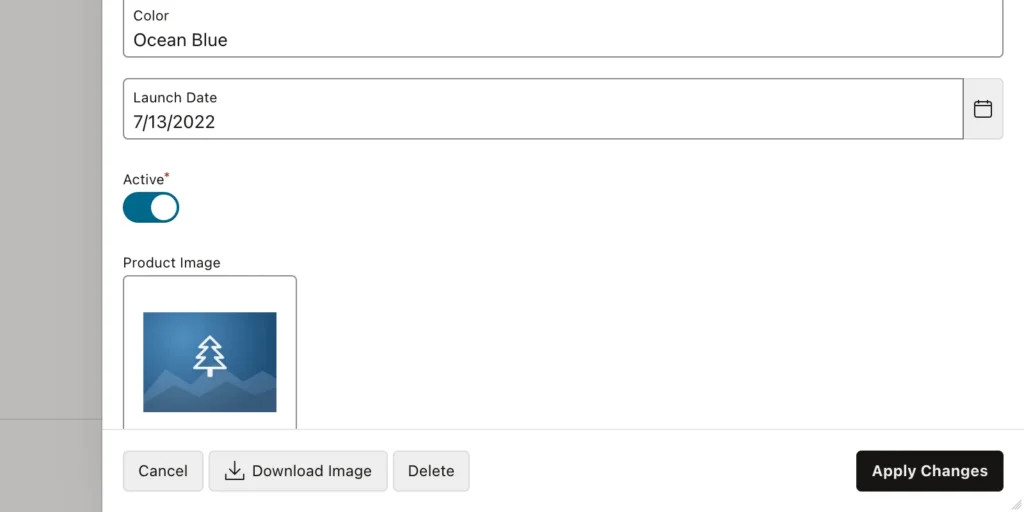 A download button in an Oracle APEX drawer page