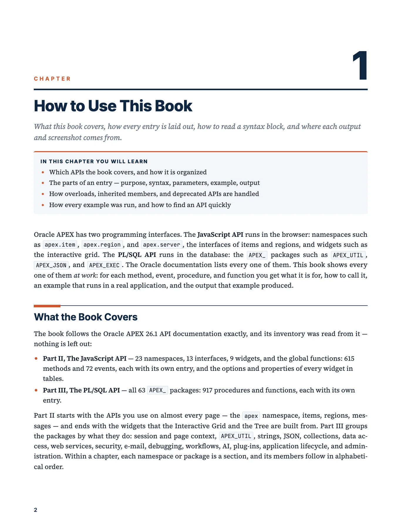 The first page of chapter 1, How to Use This Book