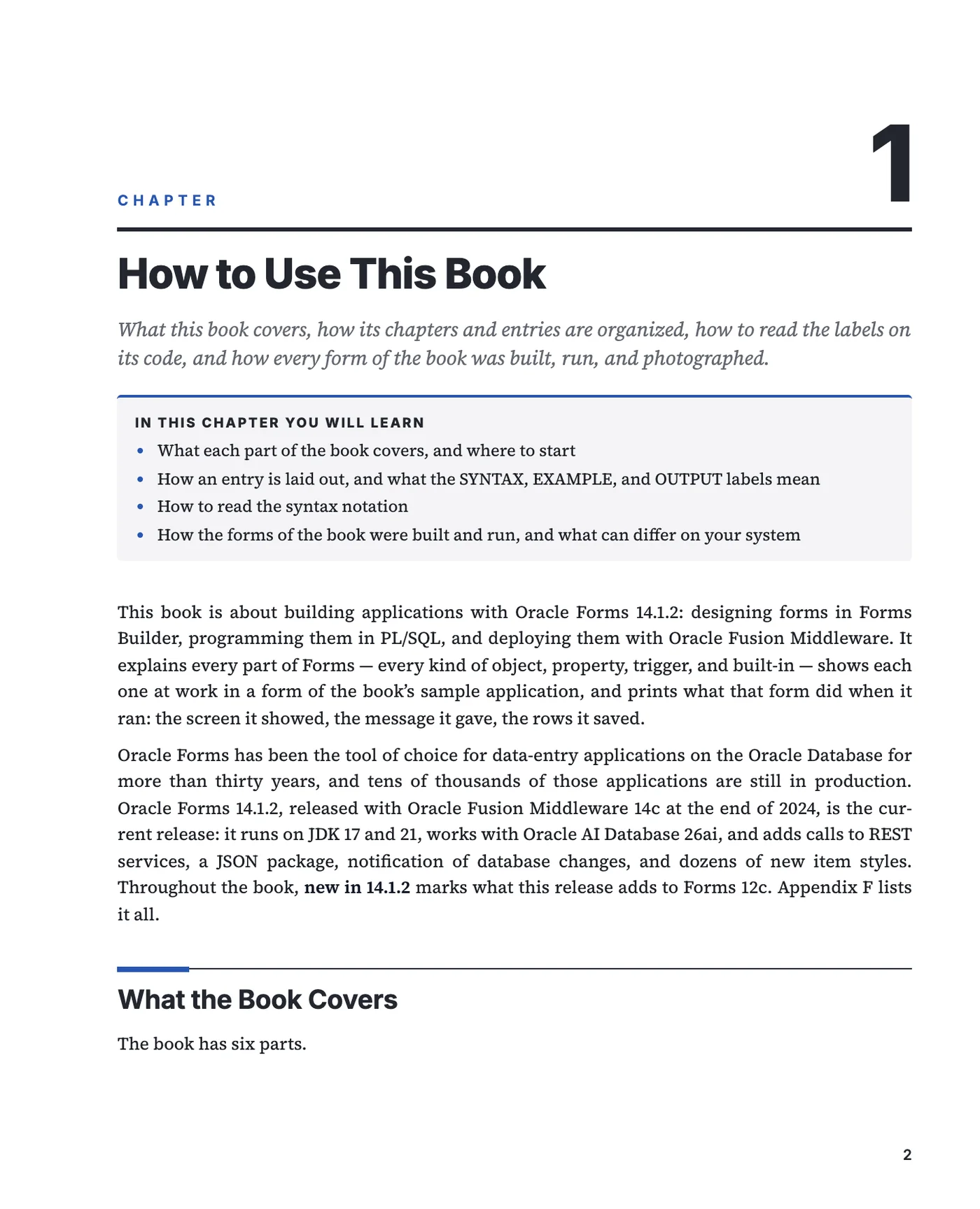 The first page of chapter 1, How to Use This Book