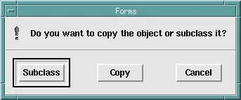 Oracle Forms Builder asking whether to subclass or copy a library object