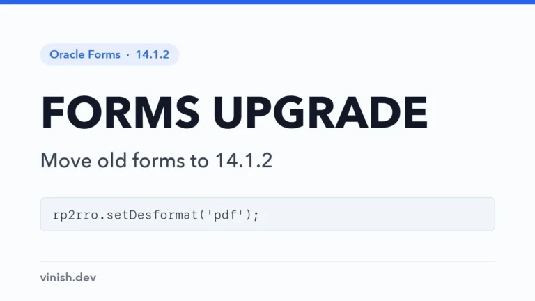 How to Upgrade Oracle Forms Applications to 14.1.2