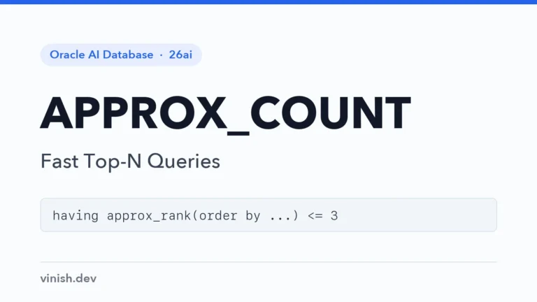 Oracle APPROX_COUNT Function