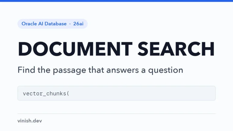How to Search PDF Documents by Meaning in Oracle