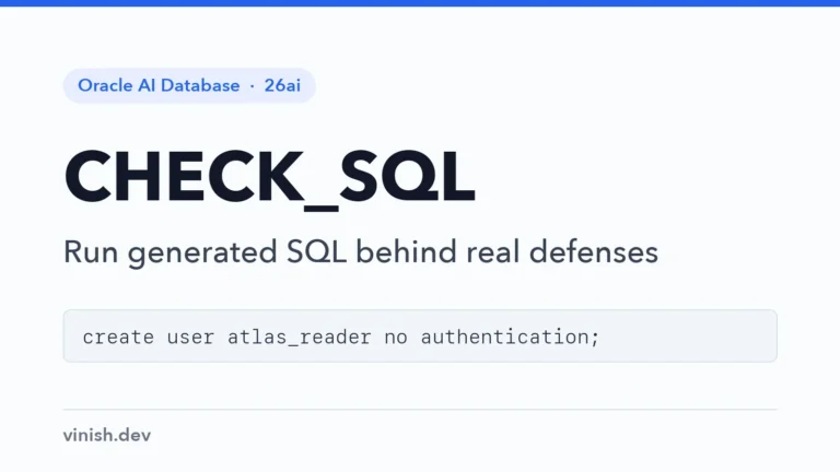How to Run LLM-Generated SQL Safely in Oracle