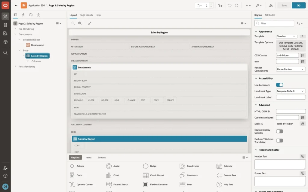 Region Appearance with CSS Classes js-drilldown