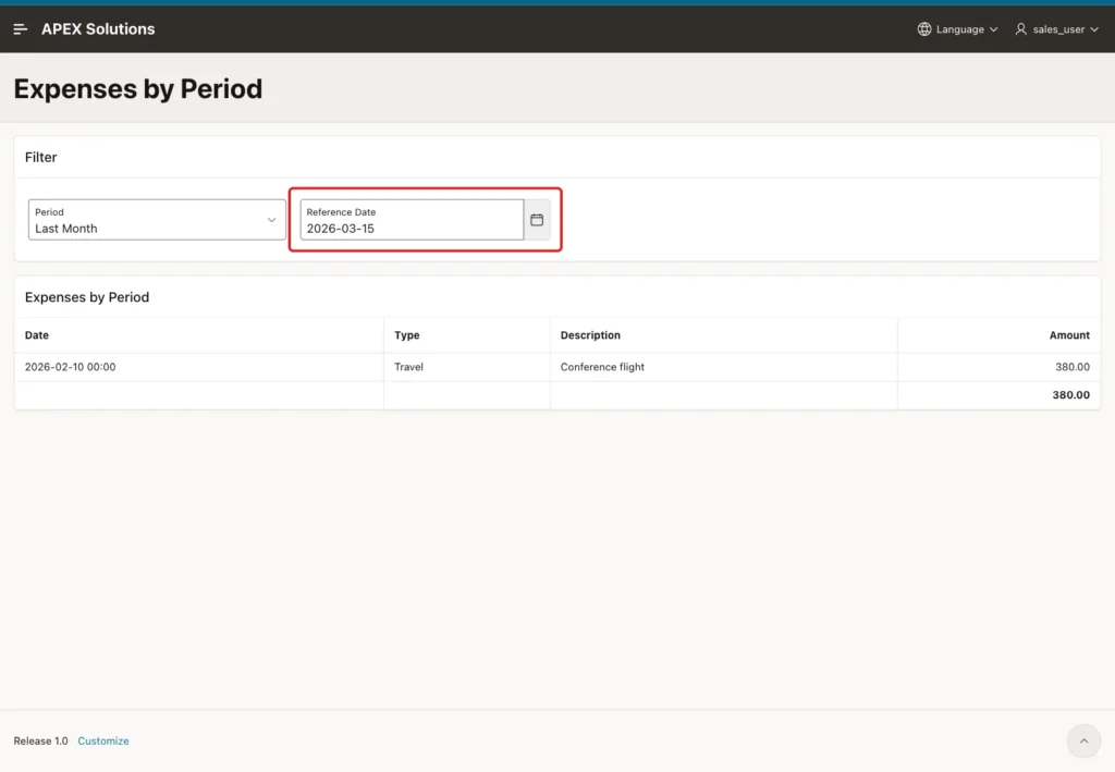 Reference Date 2026-03-15 marked with a red box and one row from 2026-02-10 in Last Month