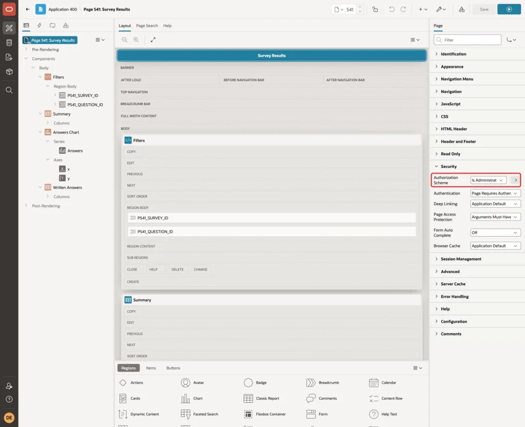Page 541 with Authorization Scheme Is Administrator marked with a red box