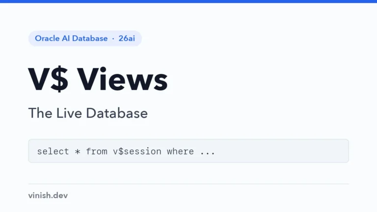 How to Query V$ Views in Oracle
