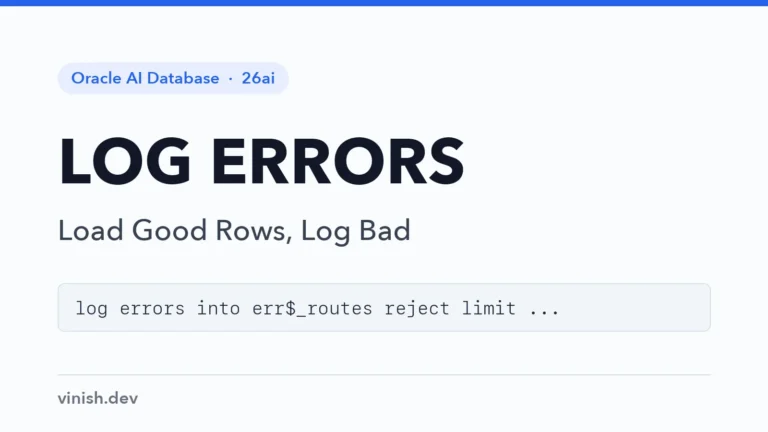 How to Log DML Errors in Oracle